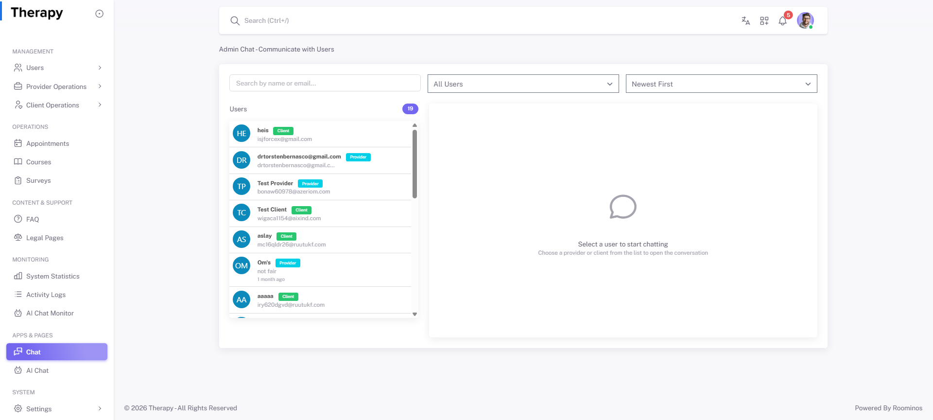 Chat screenshot 1