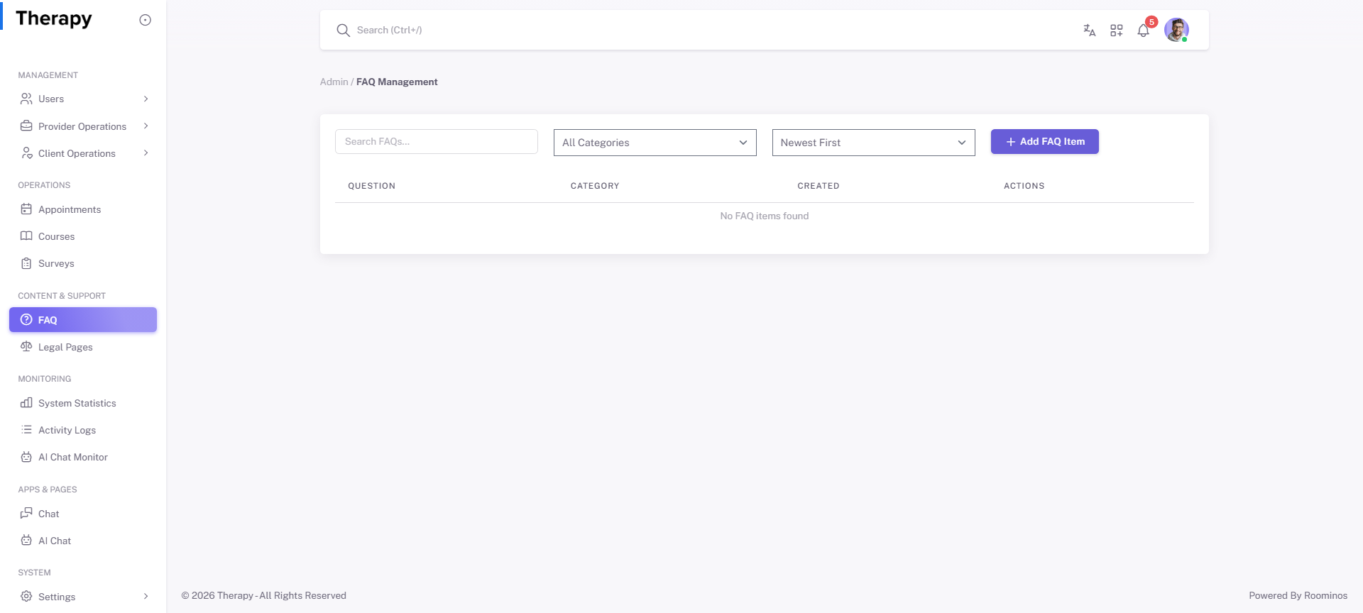 FAQ screenshot 1